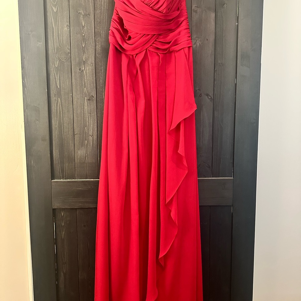 David's Bridal Red Wedding Dress